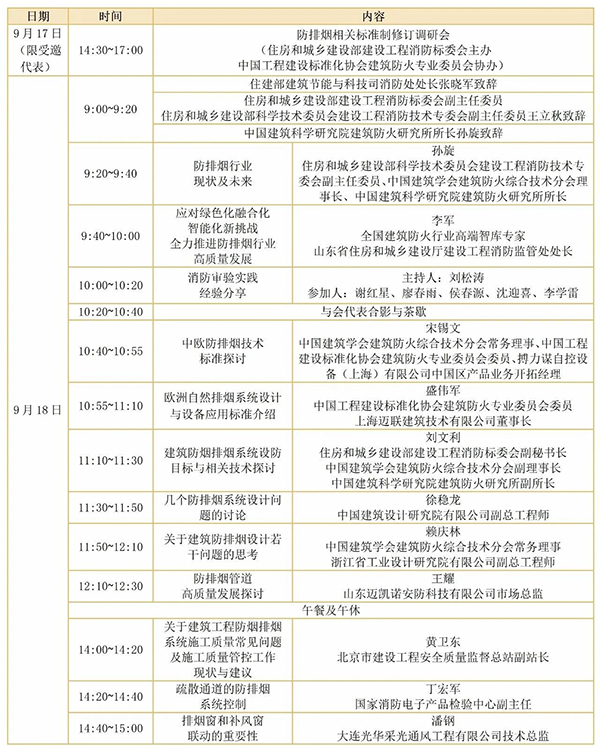 第二屆建筑防火創新發展大會之防排煙行業促進會2號會議通知